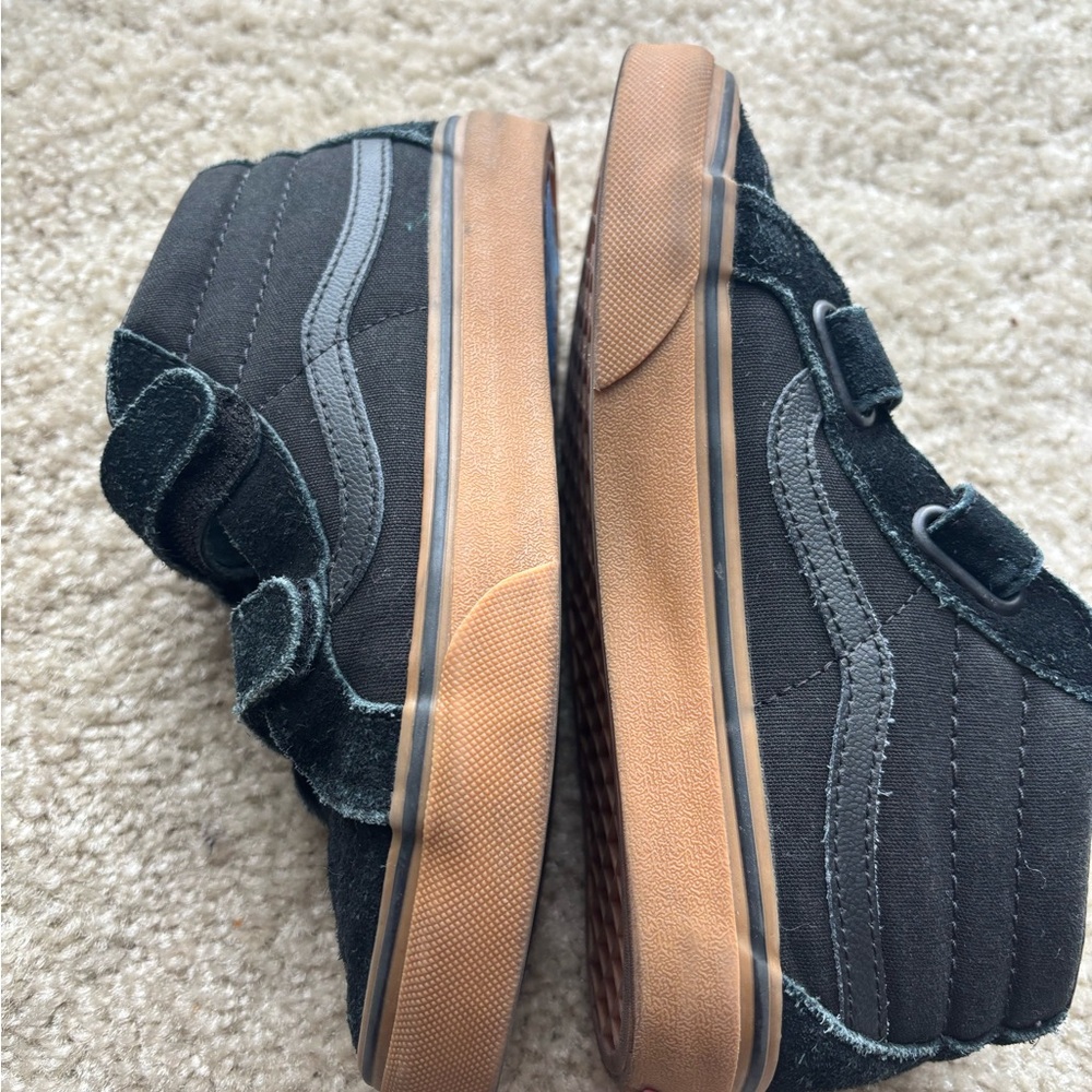 Black and Brown Velcro vans